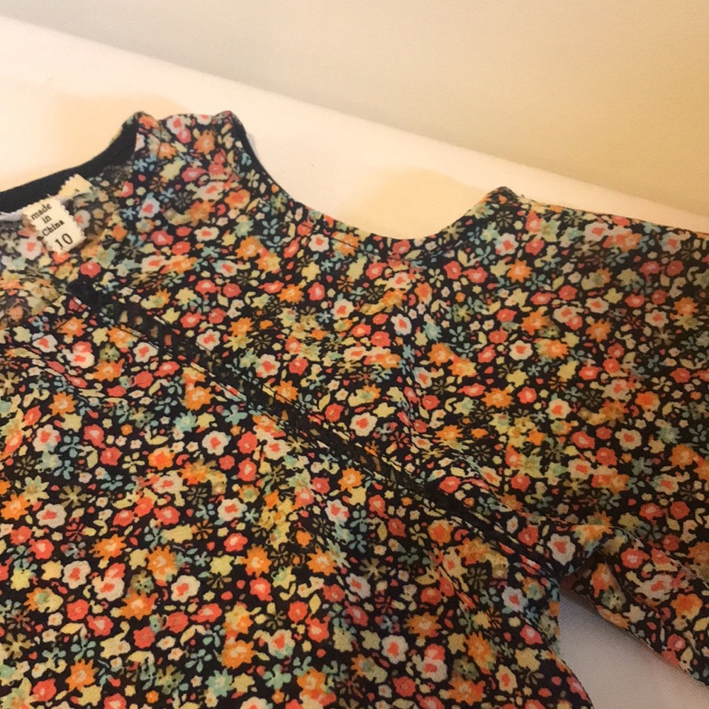 Printed Girls Blouse Size 10 - Picture 2 of 7